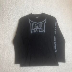 Y2K tapout mens black long sleeve thermal vintage sleeve‎ hits mma M